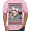 All I Want for Christmas are Sharks With Frickin Laser Beams Attached to their Heads Funny 90s 00s Comedy Movie Ugly Christmas Sweater Men's T-Shirt
