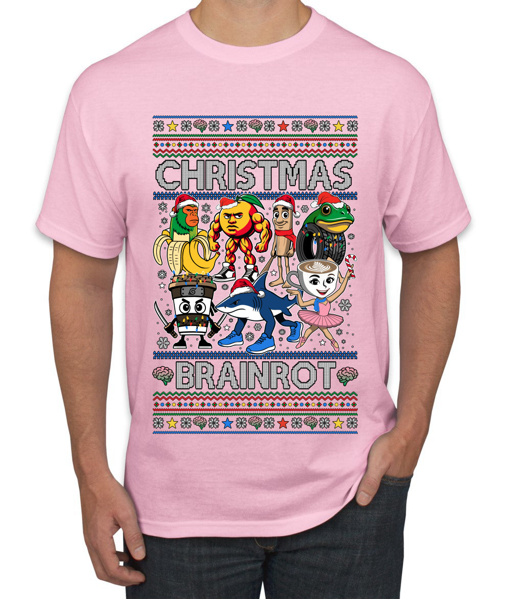 Christmas Brainrot, Ugly Christmas Sweater Men's T-Shirt
