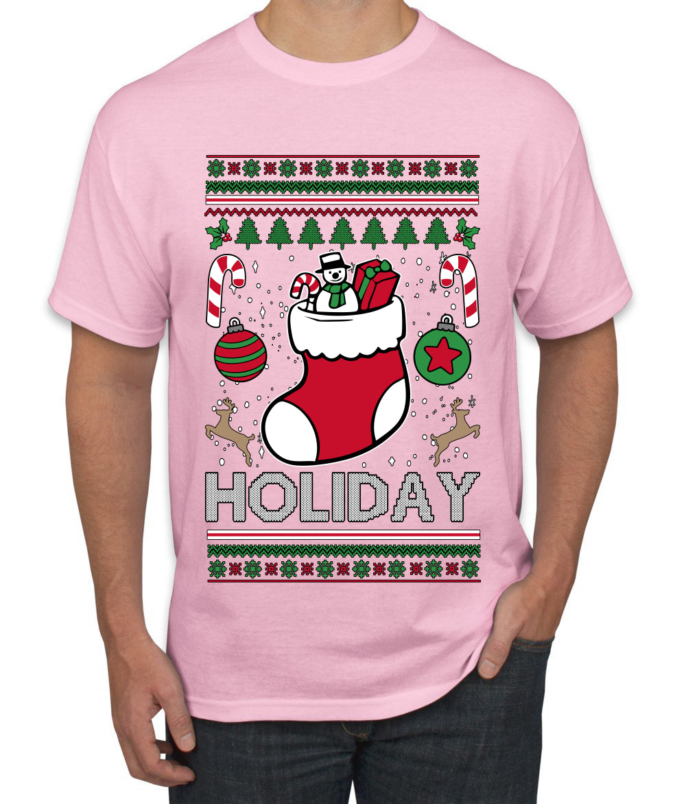 Holiday, Ugly Christmas Sweater Unisex Men's T-Shirt