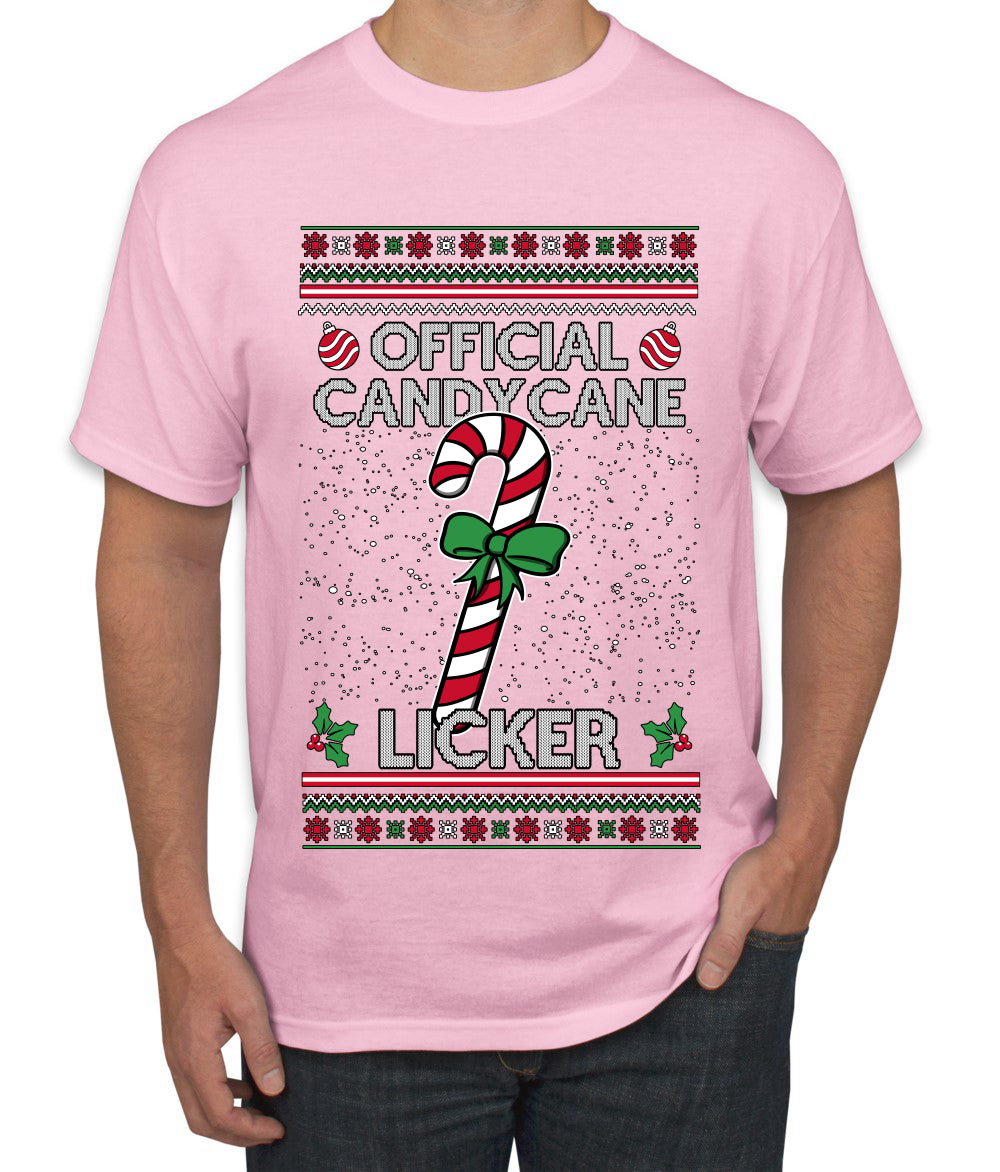 Official Candy Cane Licker, Ugly Christmas Sweater Unisex Unisex Men's T-Shirt