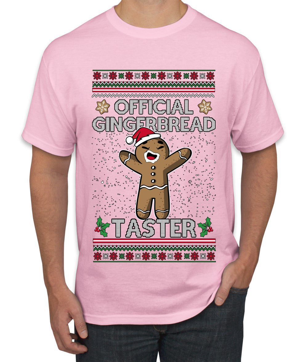 Official Gingerbread Taster, Ugly Christmas Sweater Unisex Unisex Men's T-Shirt