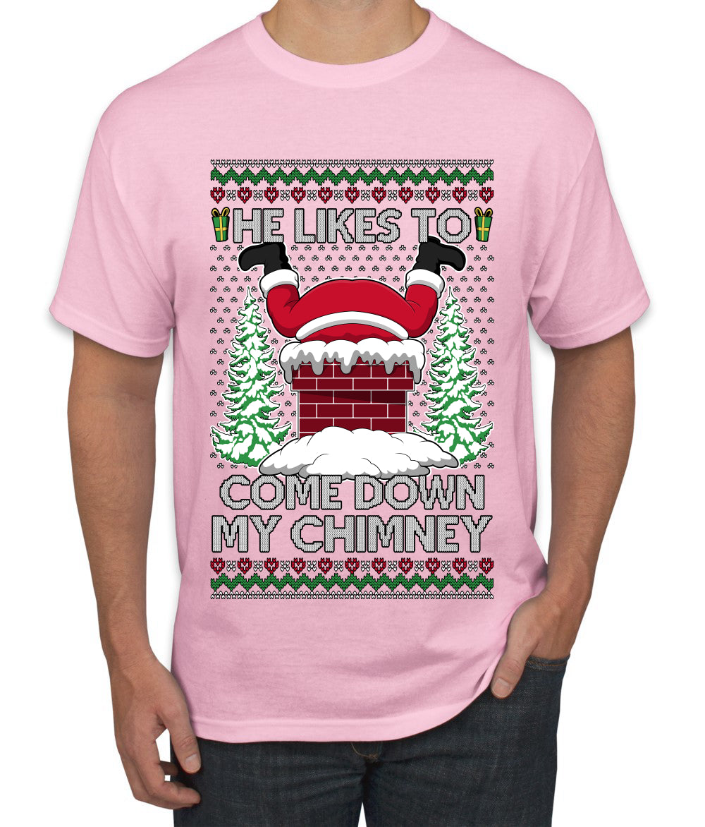 Come Down my Chimney Ugly Christmas Sweater Unisex Unisex Men's T-Shirt
