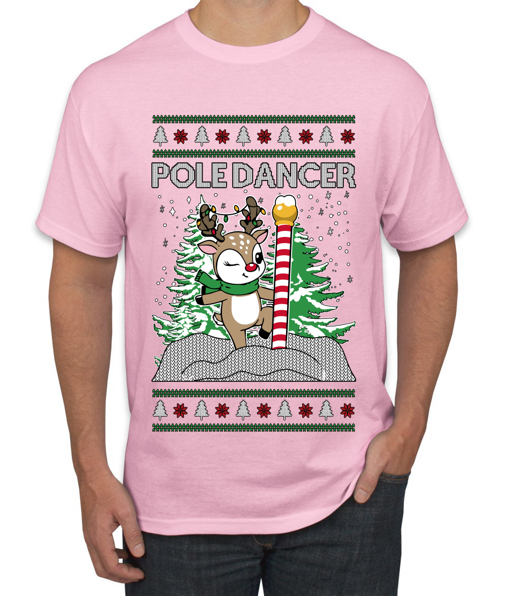 Pole Dancer, Ugly Christmas Sweater Unisex Men's T-Shirt