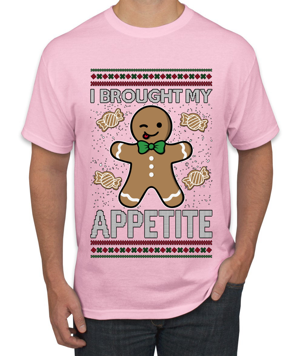 I Brought My Appetitie, Ugly Christmas Sweater Unisex Men's T-Shirt