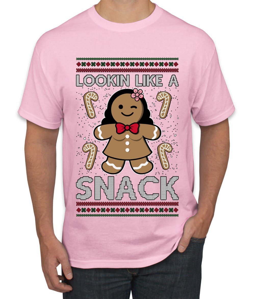 Lookin Like A Snack, Ugly Christmas Sweater Unisex Men's T-Shirt