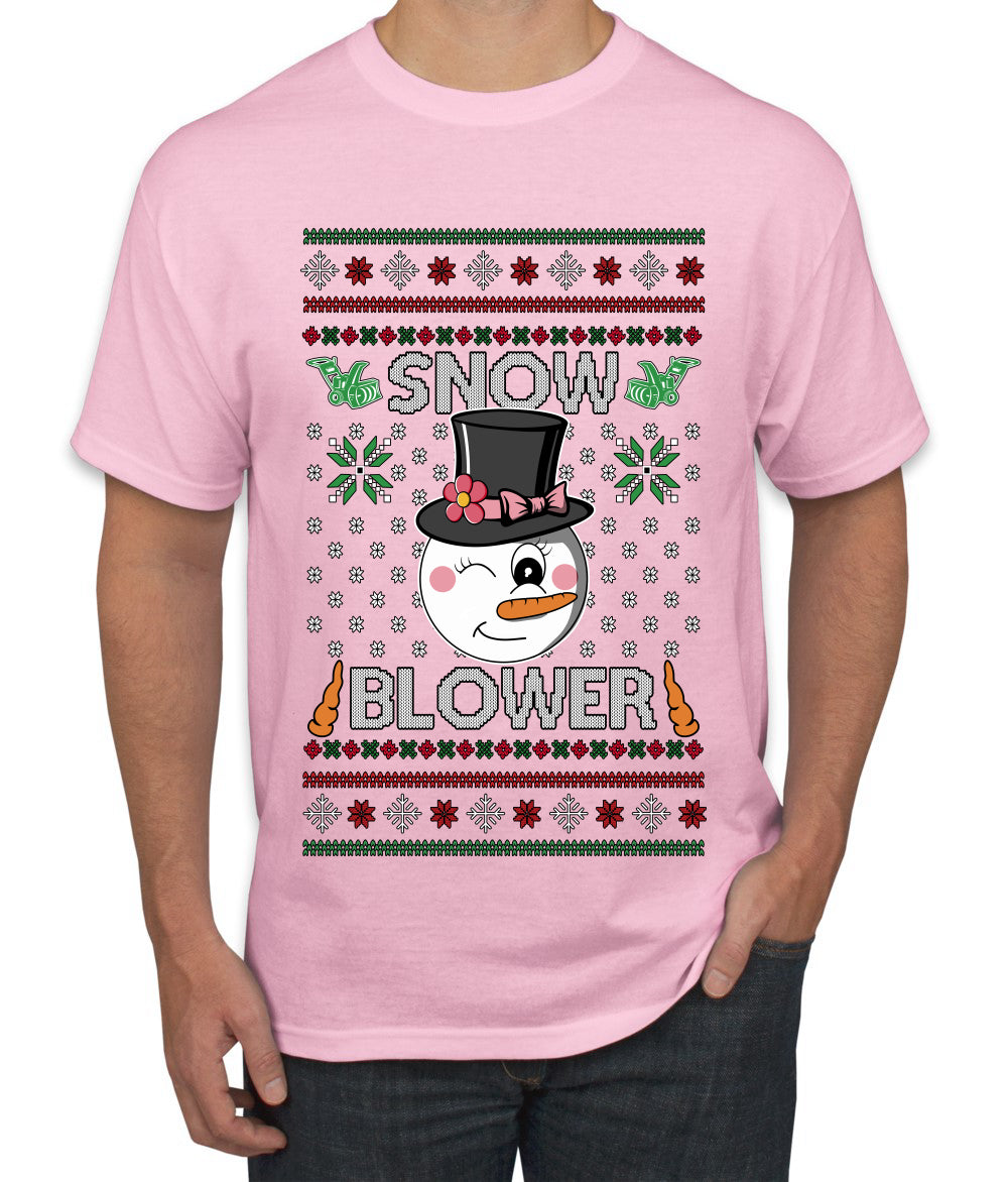 Snow Blower, Ugly Christmas Sweater Unisex Men's T-Shirt