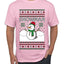 Snowman, Ugly Christmas Sweater Unisex Men's T-Shirt