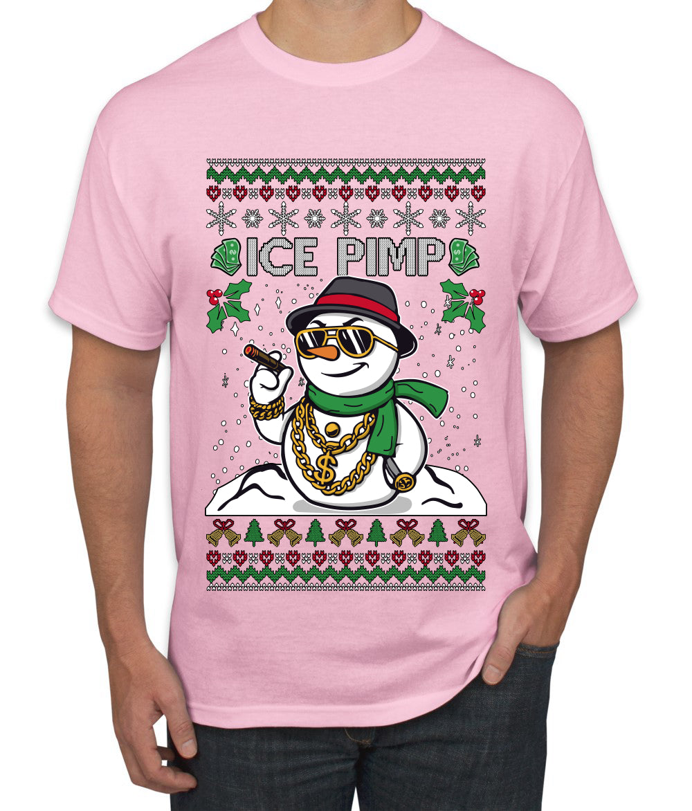 Ice Pimp, Ugly Christmas Sweater Unisex Men's T-Shirt