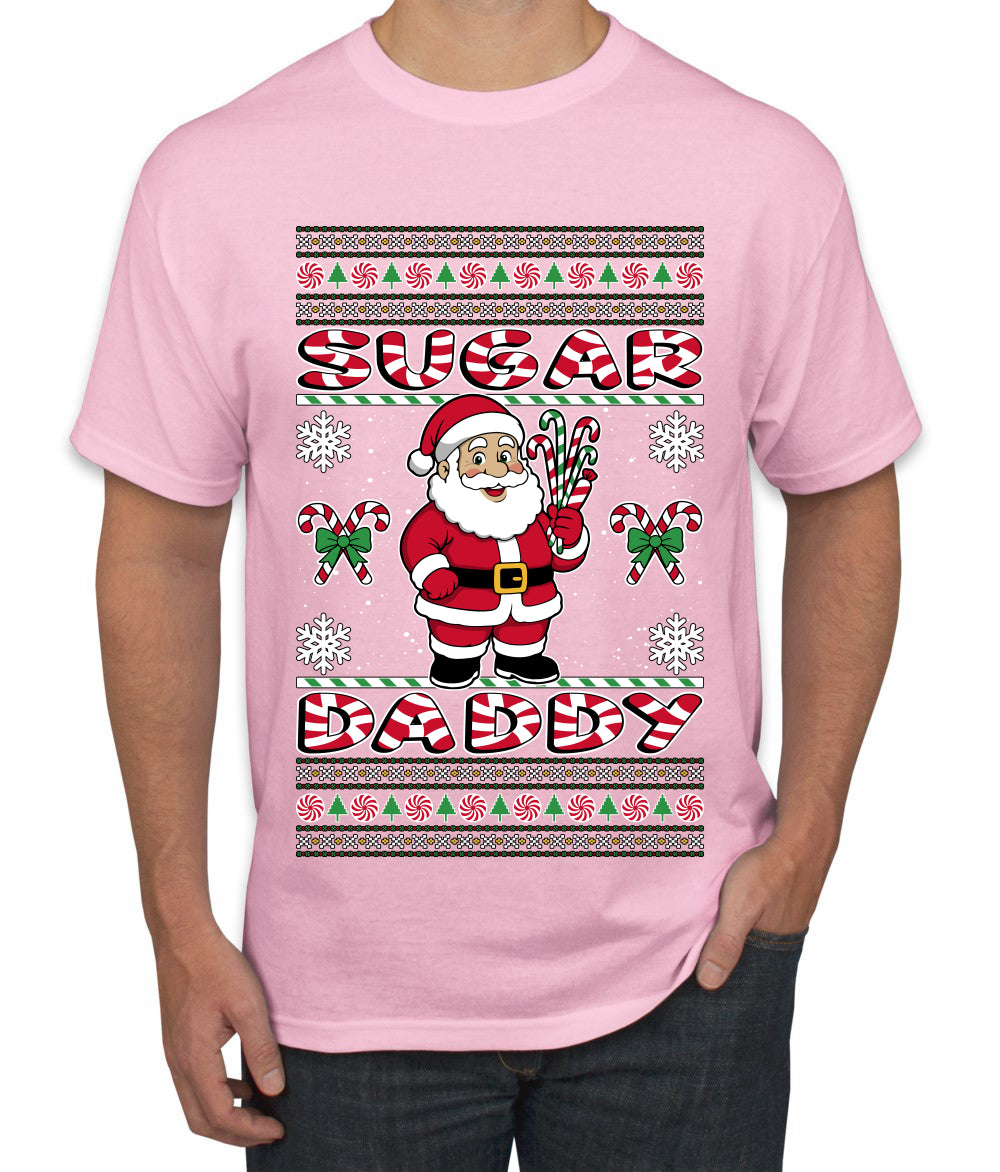 Sugar Daddy Santa, Ugly Christmas Sweater Unisex Men's T-Shirt
