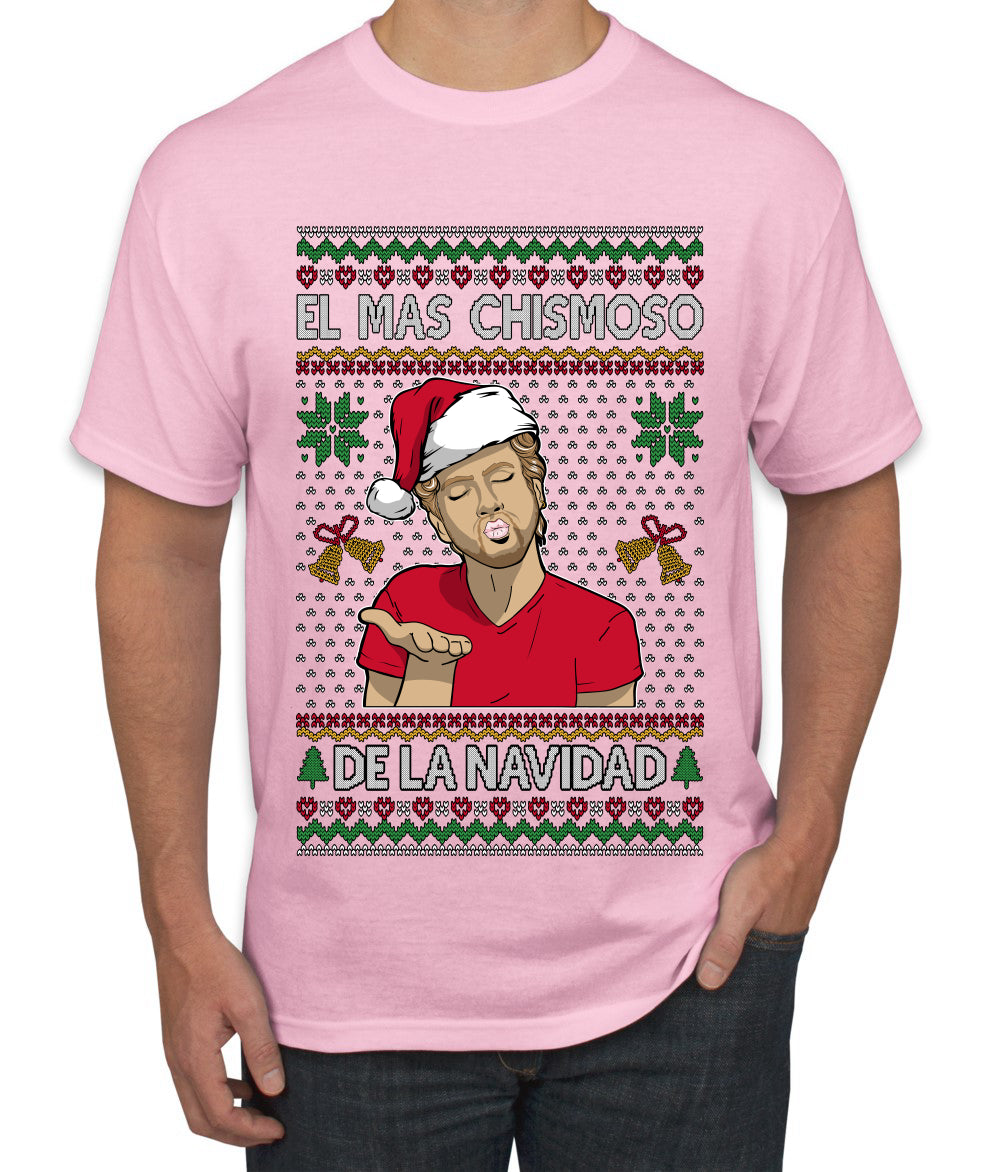 El Mas Chismoso De La Navidad, Ugly Christmas Sweater Unisex Men's T-Shirt