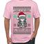 Look At Me Being All Festive And Shit, Ugly Christmas Sweater Unisex Men's T-Shirt