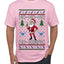 Skinny Santa Ho Ho Ho Ho-Zempic Weight Loss Shot, Ugly Christmas Sweater Unisex Men's T-Shirt