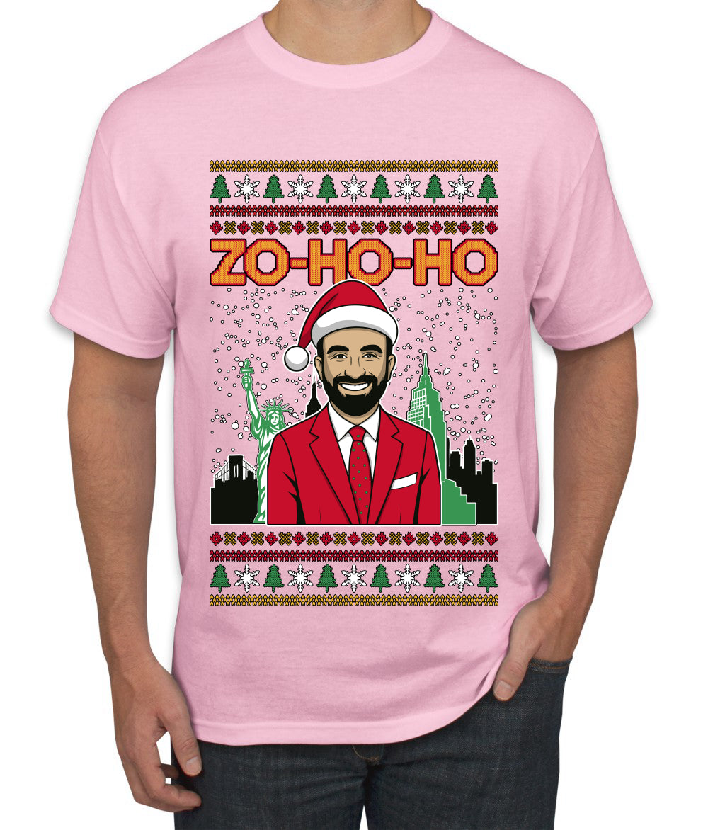 Zo Ho Ho Zohran Mamdani NYC, Ugly Christmas Sweater Unisex Men's T-Shirt