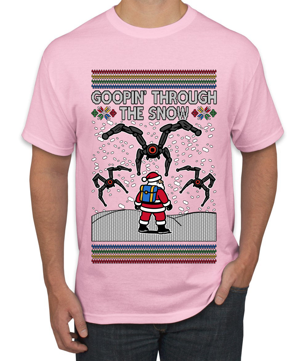 Goopin' Through The Snow Gamer Santa, Ugly Christmas Sweater Unisex Men's T-Shirt
