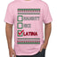 Naughty Nice, Latina, Latin American Humor Christmas Design, Ugly Christmas Sweater Unisex Men's T-Shirt