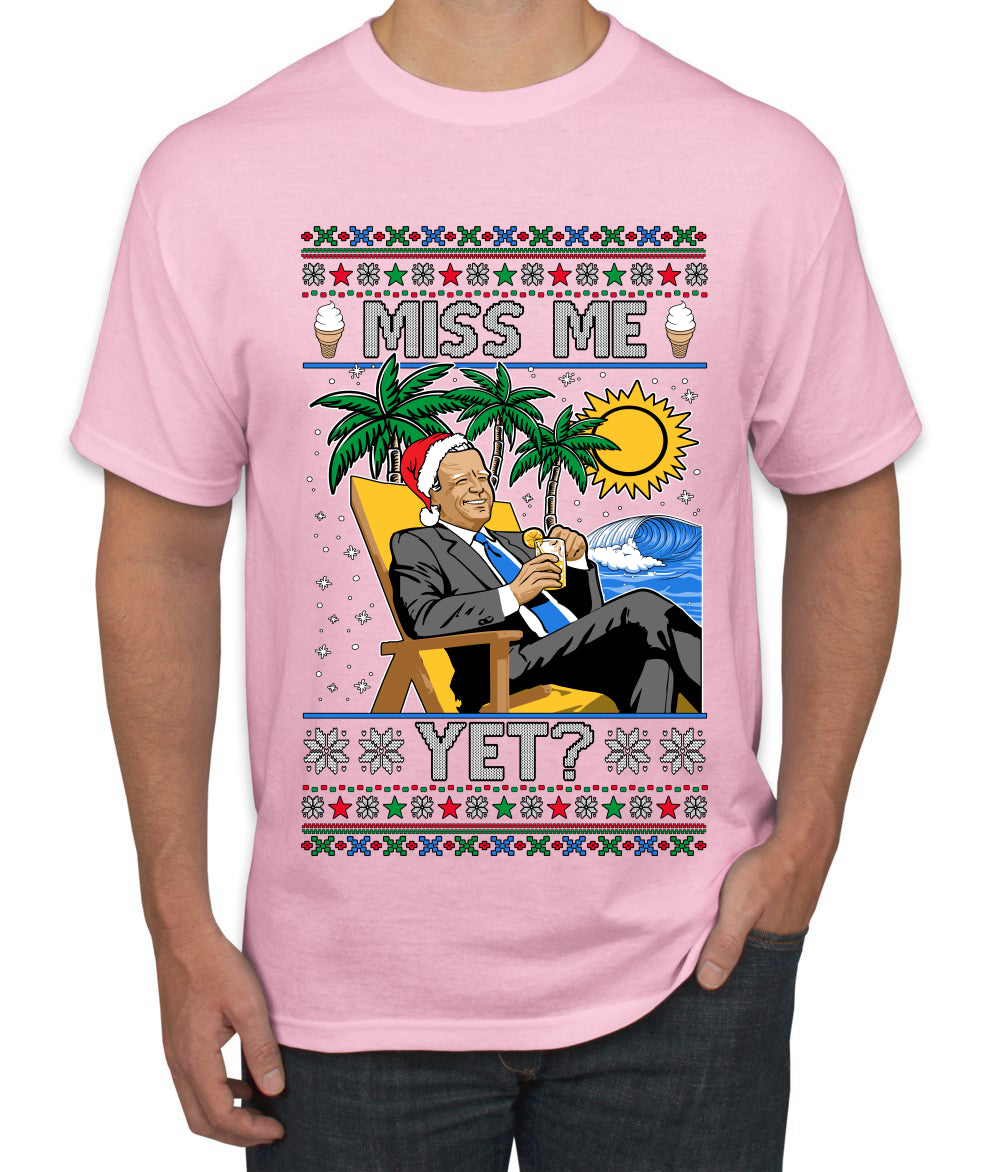 Miss Me Yet? President USA Design, Ugly Christmas Sweater Unisex Men's T-Shirt