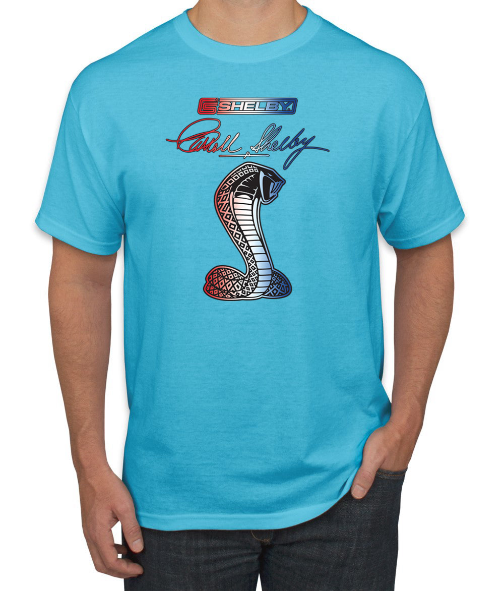 Ford Shelby Patriotic Signature Cobra Cars and Trucks Men's T-Shirt