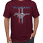 Ford Mustang Classic Pony USA Logo Emblem Cars and Trucks Front and Back Cars and Trucks Men's T-Shirt