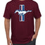 Ford Mustang Retro USA Vintage Logo Classic Bar Cars and Trucks Men's T-Shirt