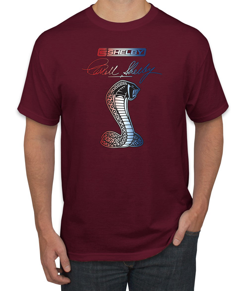Ford Shelby Patriotic Signature Cobra Cars and Trucks Men's T-Shirt