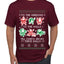 To The Windows To The Walls Till Santa Decks These Halls, Ugly Christmas Sweater Unisex Men's T-Shirt