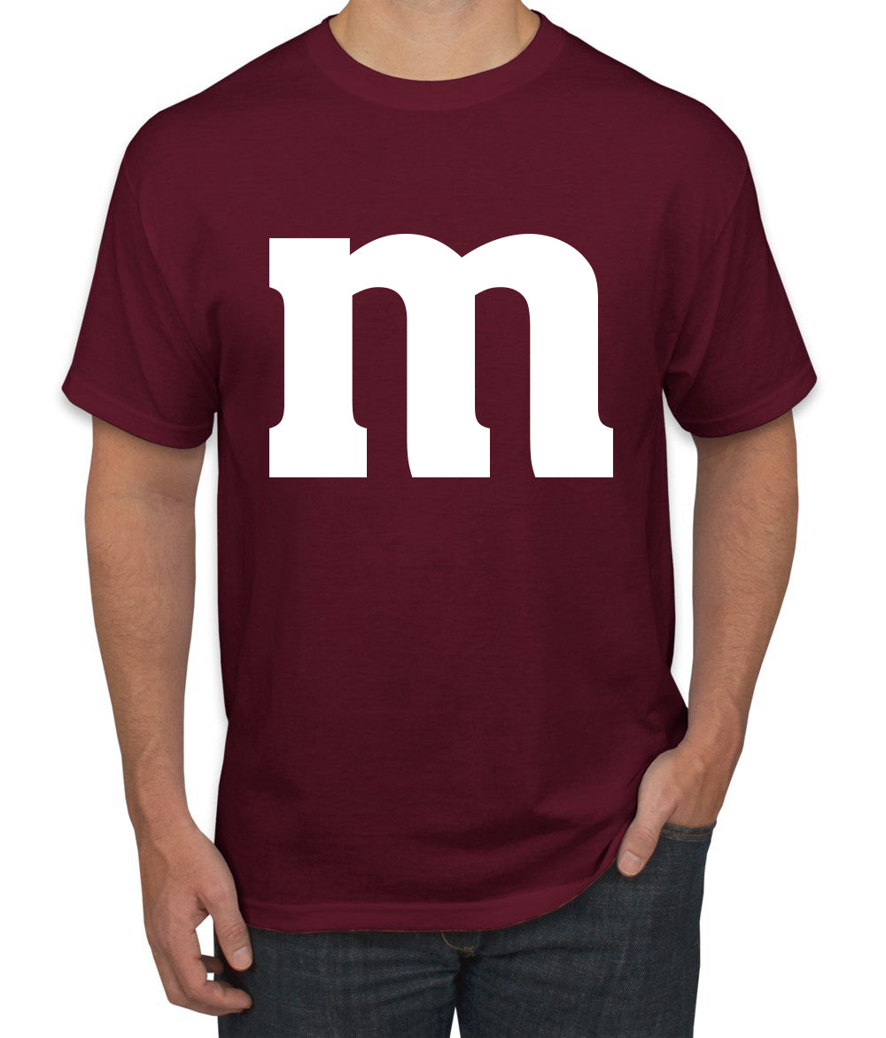 Letter M Graphic Novelty Funny Costume Halloween Men's T-Shirt
