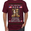 This Christmas RED Remember Everyone Deployed Veteran Ugly Christmas Sweater Men's T-Shirt