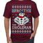 Frosty the Swoleman Funny Workout Lifting Snowman MovieUgly Christmas Sweater Men's T-Shirt