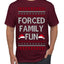 Forced Family Fun, Xmas Holiday Funny Ugly Christmas Sweater Men's T-Shirt