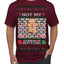 Not My Gumdrop Buttons Funny Classic Movie Quote Ugly Christmas Sweater Men's T-Shirt