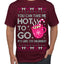 You Can Take Me Hot to Go, Hot Cocoa Viral Song Pop Music Ugly Christmas Sweater Men's T-Shirt