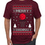 Merry Swishmas Basketball Sports Ugly Christmas Sweater Men's T-Shirt