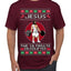 Jesus the Ultimate Deadlifter Funny Ugly Christmas Sweater Men's T-Shirt