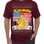 Trumpamania Funny Hogan 80s USA Wrestling Sports Parody Ugly Christmas Sweater Men's T-Shirt