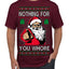 Nothing For You Whore Funny Vulgar Santa Claus Ugly Christmas Sweater Men's T-Shirt