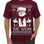 We Won Funny 45 47 President Trump Shot USA Glasses Ugly Christmas Sweater Men's T-Shirt