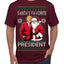 Santa's Favorite President Red Suit Trump Ugly Christmas Sweater Men's T-Shirt