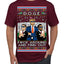 Doge F Around and Find Out Donald Trump Elon Vivek MAGA Ugly Christmas Sweater Men's T-Shirt