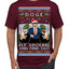 Doge Elf Around and Find Out Trump Elon Vivek MAGA Ugly Christmas Sweater Men's T-Shirt
