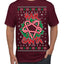 Hail Santa Funny Satanic Candy Devil Heavy Metal Satan Ugly Christmas Sweater Men's T-Shirt
