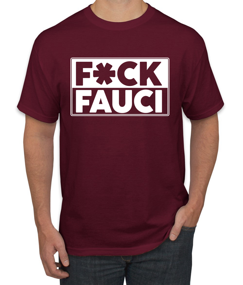 Fuck Fauci Men’s Funny Political Graphic T-Shirt Political Men's T-Shirt