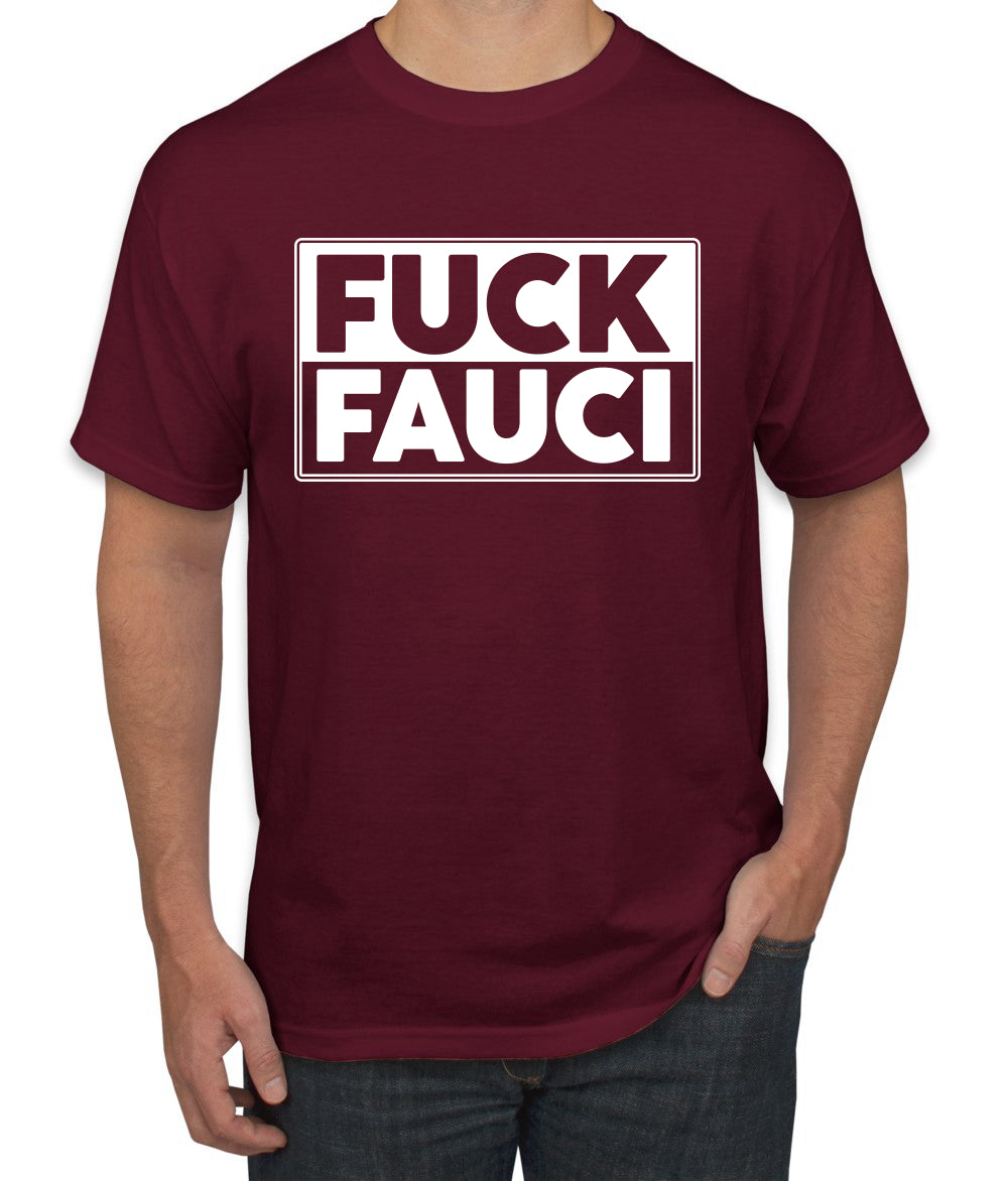 Fauci Funny Mens Tshirts Political Graphic T shirts for Men Political Men's T-Shirt