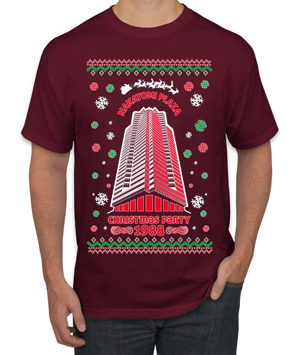 Nakatomi Plaza Christmas Party 1988 Ugly Christmas Men's T-Shirt