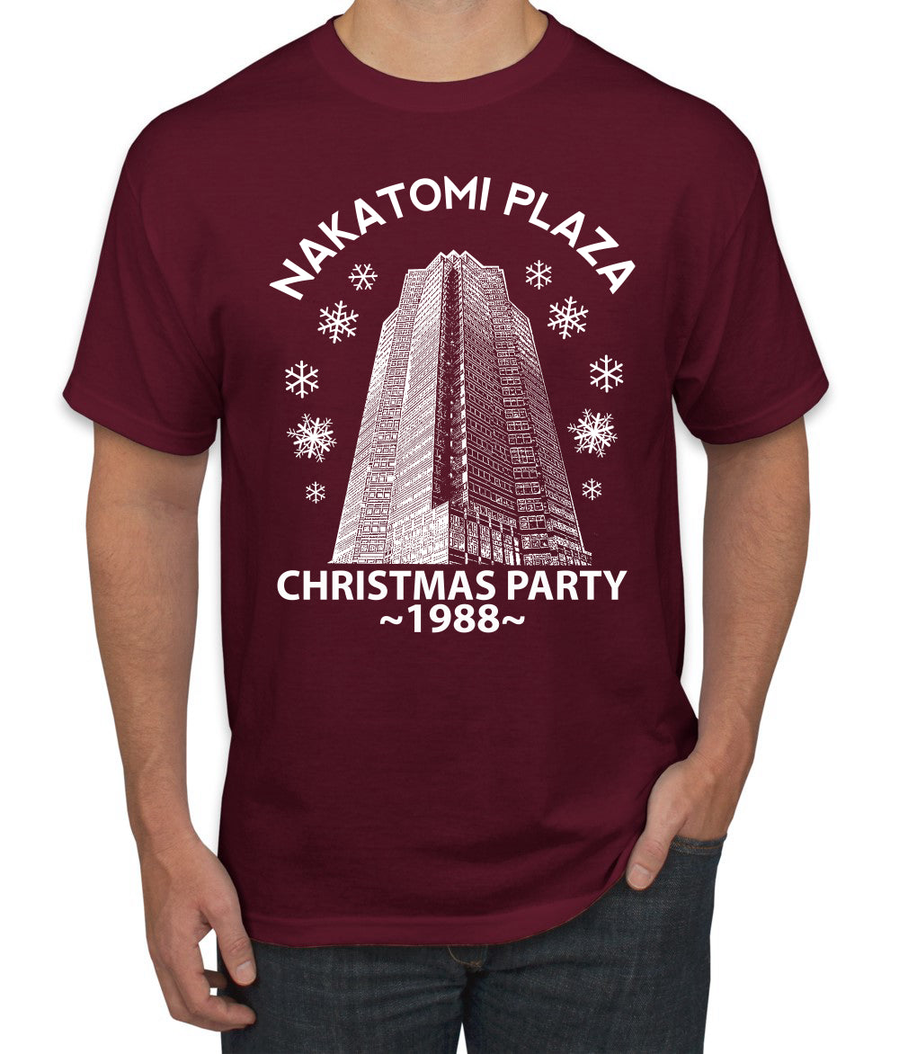 Nakatomi Plaza Christmas Party 1988 Classic McClane Die Hard Ugly Christmas Men's T-Shirt