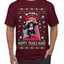 Nakatomi Plaza Happy Trails Hanz  Ugly Christmas Men's T-Shirt