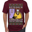 Holiday Armadillo Part Jewish TV Show Ugly Christmas Sweater Men's T-Shirt
