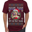 Hawk Tuah Spit On That Thang Mrs Claus Funny Meme Ugly Christmas Sweater Men's T-Shirt