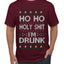 Ho Ho I'm Drunk, Funny Humor Christmas Unisex Sweater, Ugly Christmas Sweater Men's T-Shirt