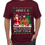 Here's A Big Package For You Black Santa Christmas Sweater, Ugly Christmas Sweater Men's T-Shirt