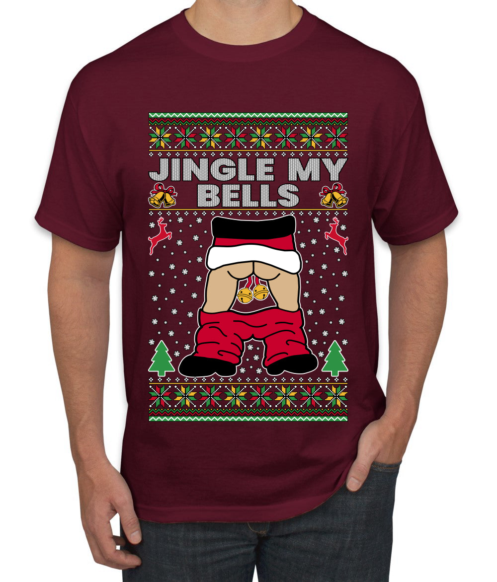 Jingle My Bells, Ugly Christmas Sweater Men's T-Shirt